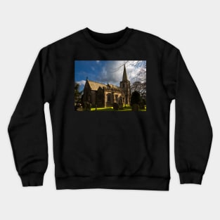 St Michael's Church in Hathersage Crewneck Sweatshirt